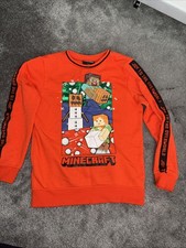 Minecraft Boys Christmas Jumper Ages 9-10