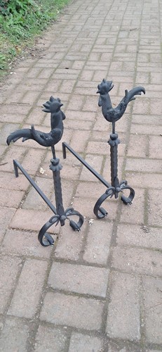 Pair andirons firedogs 53cm - of, andirons/firedogs