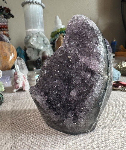 Amethyst druzy geode - geode, crystal