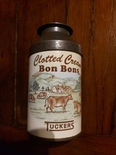 Vintage Tuckers Clotted Cream Bon Bons  Advertising Empty Tin 