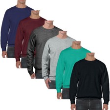 Mens Plain Sweatshirt Jumper