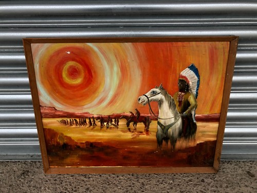 Original mid century framed - original,