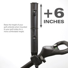 Umbrella Holder Extension for Electric Golf Trolley - Extender for Golf Caddy 