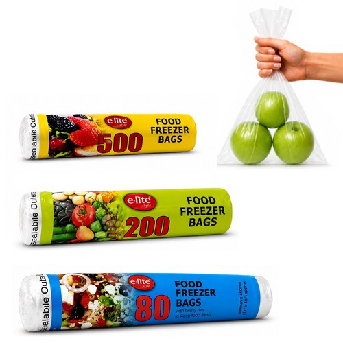 Food freezer poly plastic bags - freezer,