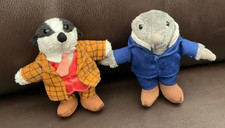 THE WIND IN THE WILLOWS, BADGER AND MOLE SOFT TOYS