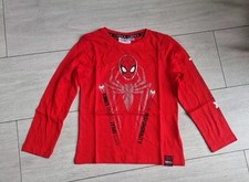 Marvel Kids Spiderman 100% Cotton Long Sleeve Red T-Shirt Age 5 Years New