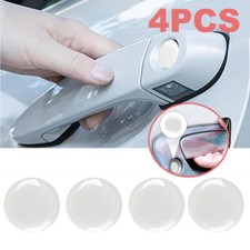 4pcs 20mm Clear Car Door Lock Keyhole Protector Stickers Trim Cover Accessories