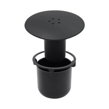 Black Shower Waste Drain Cap