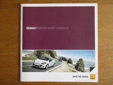 Renault Megane Coupe Cabriolet UK Sales Brochure (2010)