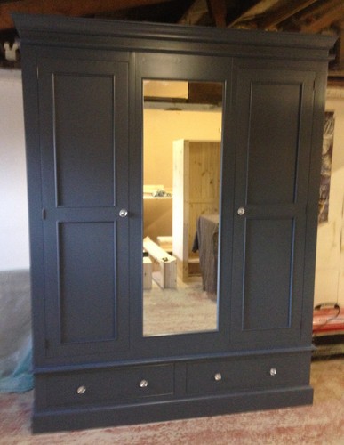 Wardrobe painted edwardian - -,