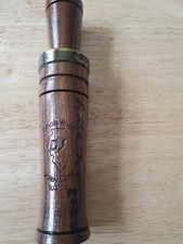DJ Calls/Archie Jordan #800 goose call,with brass ring,signed by Dave Jackson