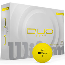 WILSON DUO SOFT GOLF BALLS / YELLOW DOZEN PACK / MULTIBUY / NEW 2025 MODEL