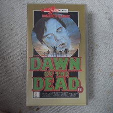 Dawn of the Dead George A. Romero VHS Zombies PAL Rated 18