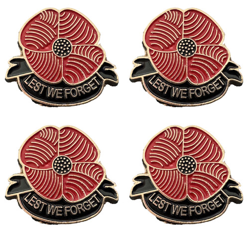 Set red poppypin - red,