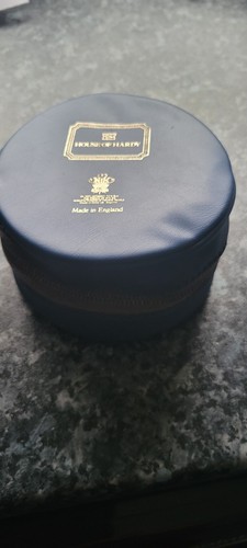 Hardy blue leather reel case - leather,