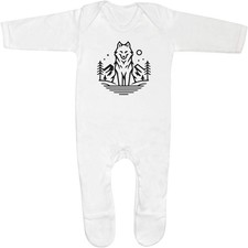 'Wild Wolf' Baby Romper