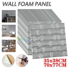 80PCS 3D Tile Brick Wall