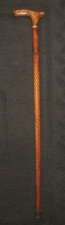 35" VINTAGE CARVED WOOD CANE