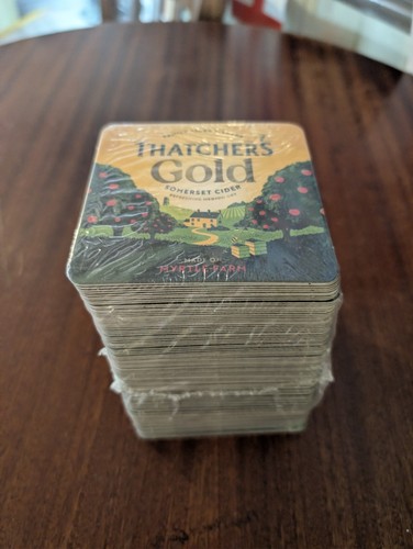 Thatchers gold coasters sealed - gold,