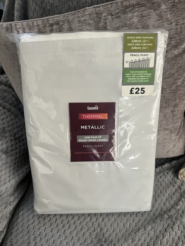 Dunelm pencil pleat metallic - pencil,