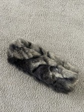 Ladies Debenhams Grey mix  Animal Print Faux Fur Headband One Size