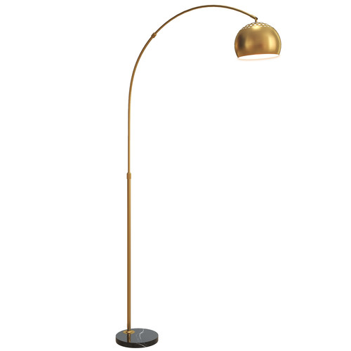 Arc floor lamp gold - lamp, tall