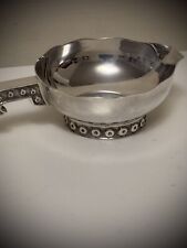 Sterling 925 Silver Mexican Tane Wine Taster QUAICH c1950’s RARE EX COND 216g