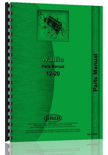 Parts manual wallis - manual, 12-20