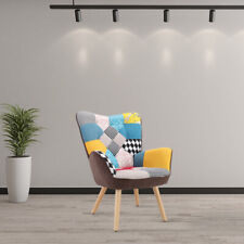 Patchwork Fabric Wing Back