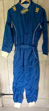 Blue Racing Overalls Suit Nomex Size 42 (SMALL) New Old Stock