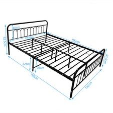Metal Bed Frame Single Double