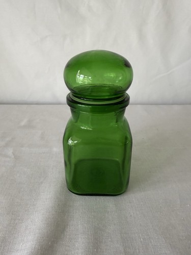 Vintage small green glass - vintage,