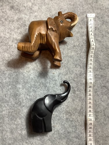 Wooden elephants cm - wooden, long
