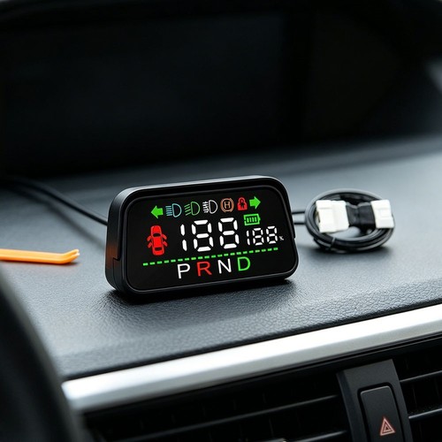 Car hud display speed - car,