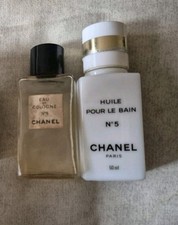 Chanel No 5 Vintage Bottles 50ml Cologne And Bath Oil