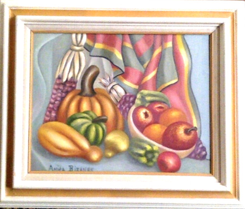 Original oil painting - oil, harvest