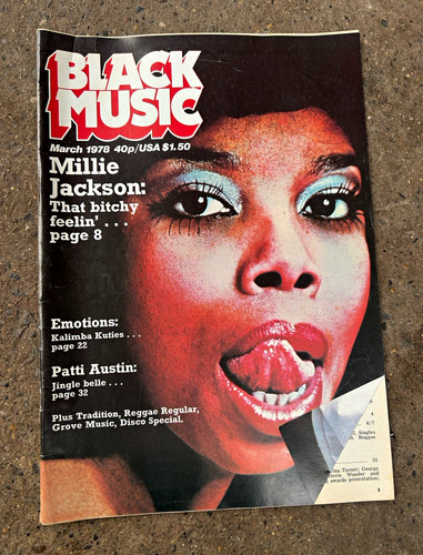 Black music magazine march - music,