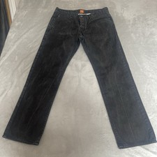 Hugo Boss Orange Men’s Regular Fit Straight Leg Denim Jeans Black Size W35 L31.5