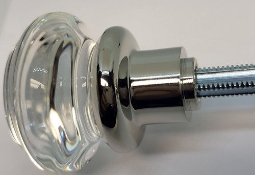 Round glass doorknobs - 2",