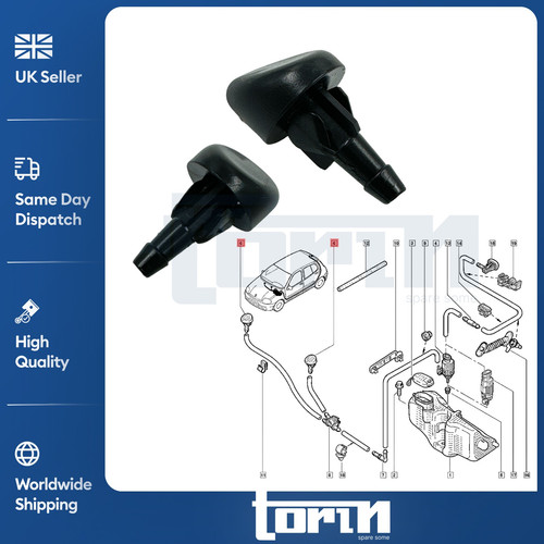 Front windscreen washer - front,