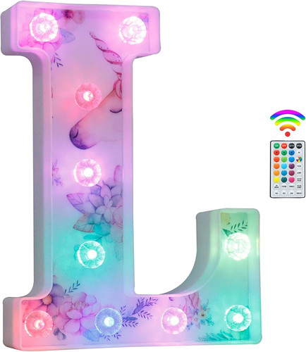 Unicorn light letters - light, letters,