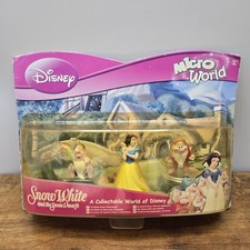 Disney Micro World Snow White and The Seven Dwarfs Figures 2009 Corinthian New