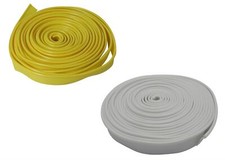 Caravan Awning Rail Protector Strips 12M (Yellow White Dirt Channel)