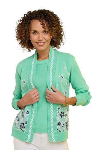 Ladies mock twin set - ladies,