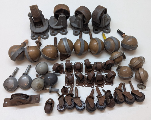 Job lot vintage castors - lot,