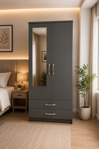 Pre assembled grey door - grey,