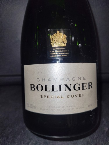 Empty 75cl bollinger - bollinger, champagne