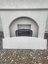 Marble Fire Surround with Living Flame Gas Fire.