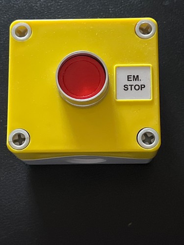 Emergency stop push button - push,