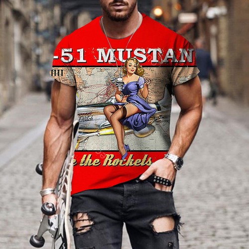 Vintage pin mustang shirt - vintage,
